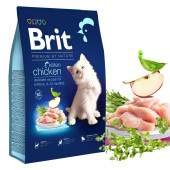 Суха храна Brit Premium by Nature Кitten -  с пилешко и дробчета, за котенца до 12 месеца, бременни и кърмещи котки